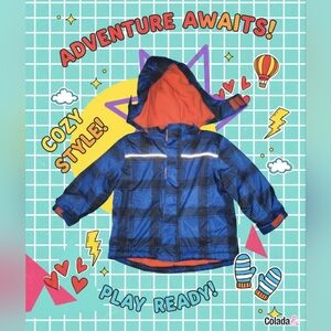 George Blue and Orange Kids Adventure Jacket